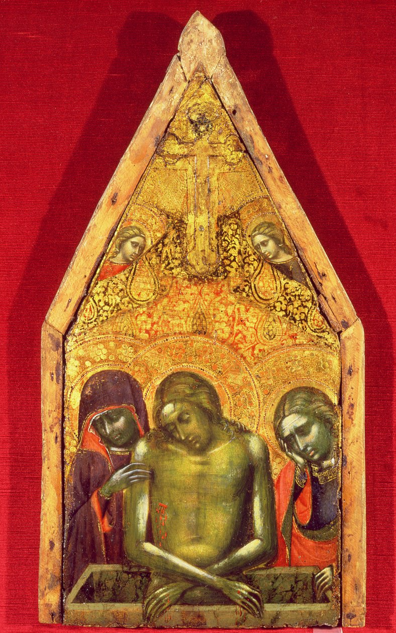 लागू वस्त्र के साथ पैनल पर Pieta tempera द्वारा बरनाबा दा मोडेना