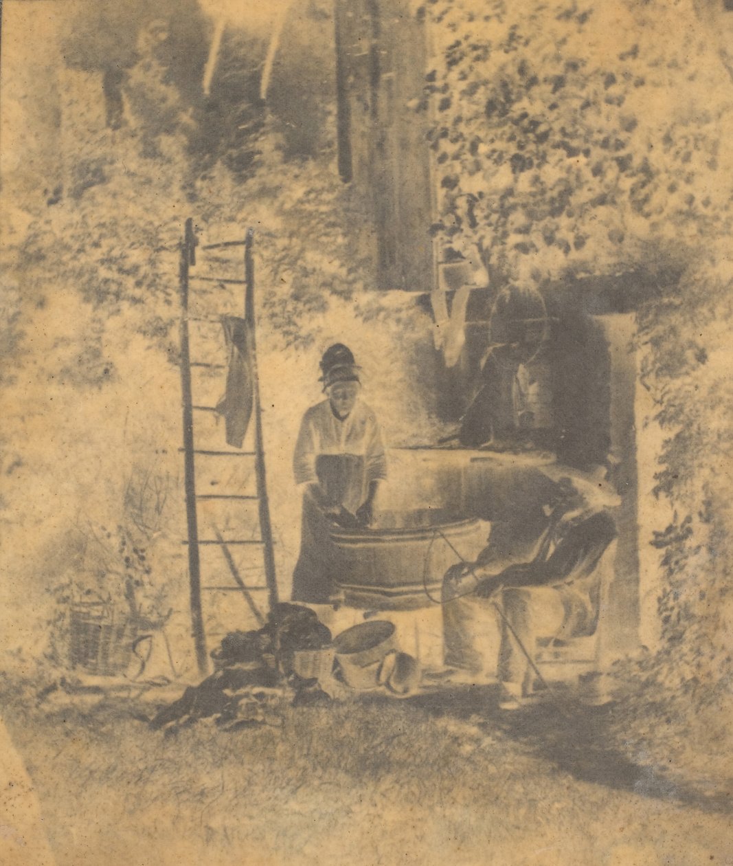लॉन्ड्री, 1840 के दशक। द्वारा बैरन लुई एडॉल्फे हम्बर्ट डी मोलार्ड