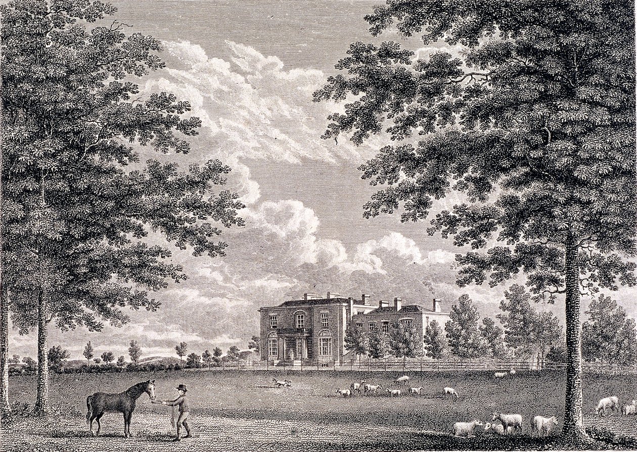 ब्रोकवेल हॉल, हर्न हिल, लैम्बेथ, लंदन, 1820 द्वारा बार्थोलोमेव होवलेट