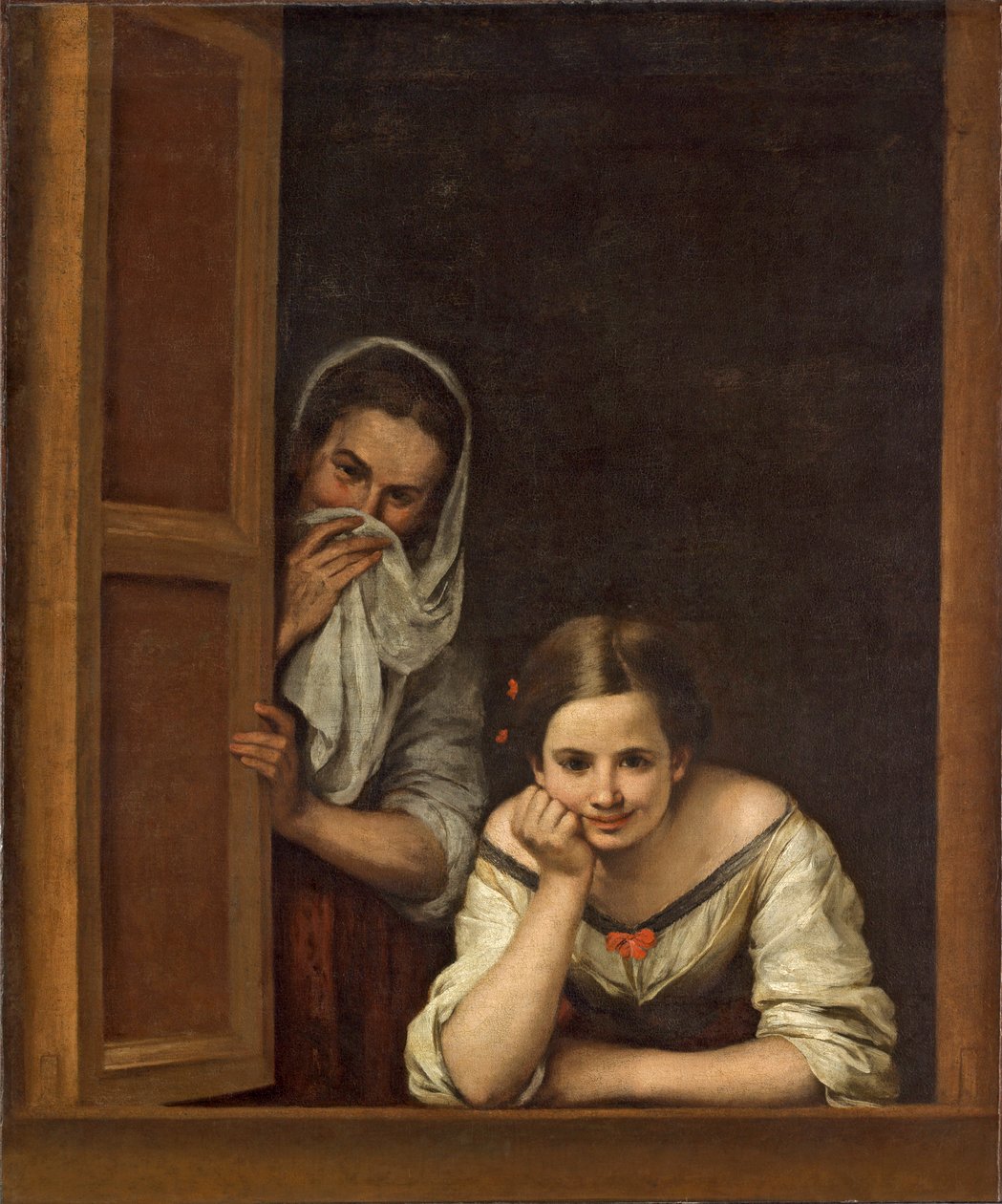 विंडो में गैलिसिया की महिलाएं, c.1655-1660 द्वारा बार्टोलोमे एस्टेबन मुरिलो