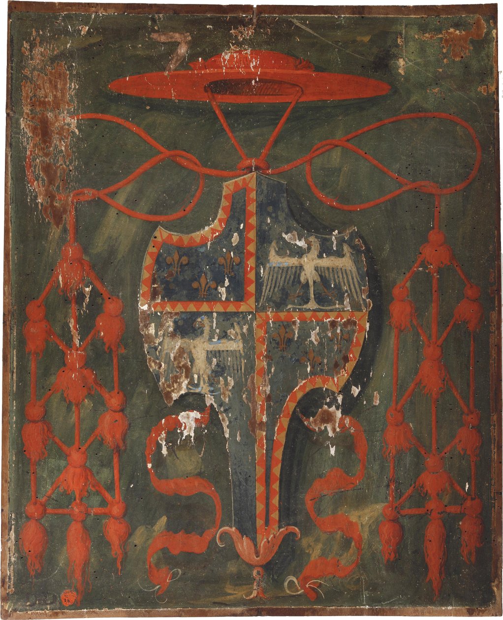 कार्डिनल इपोलिटो डी &39;एस्टे के हथियारों का कोट (1479-1520) द्वारा बार्टोलोमियो वेनेटो