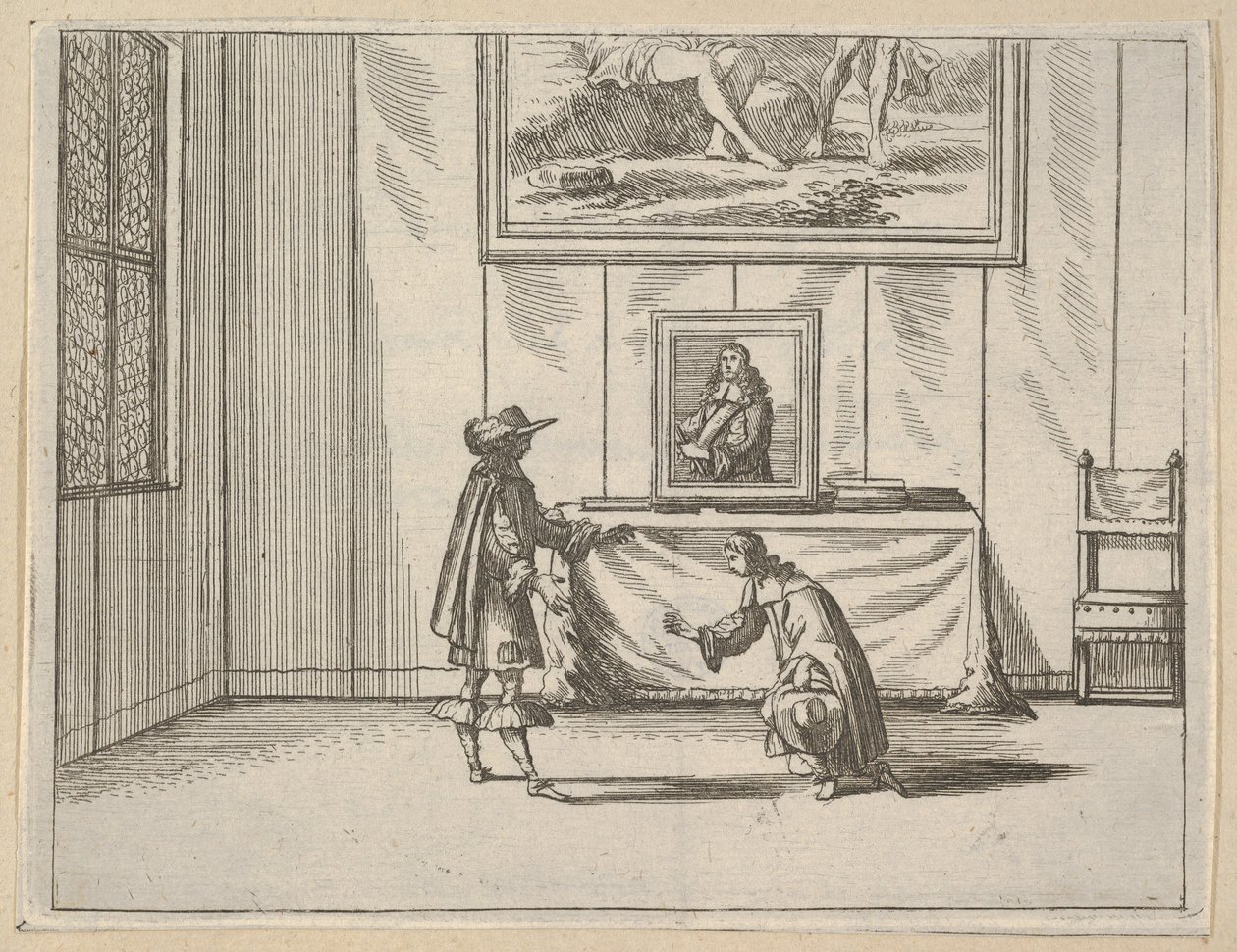 L'Idea di un Pricipe ed E..., 1659 से फ्रांसेस्को I d'Este अपराधियों को क्षमा करने में उदार है। द्वारा बार्टोलोमो फेनिस
