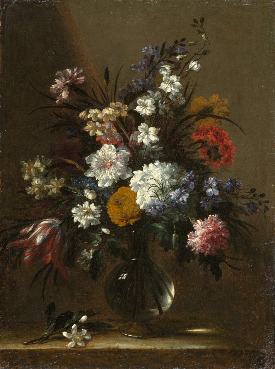 टेबल पर फूलों का फूलदान, c.1660-1670 द्वारा बार्टोलोमो पेरेज़