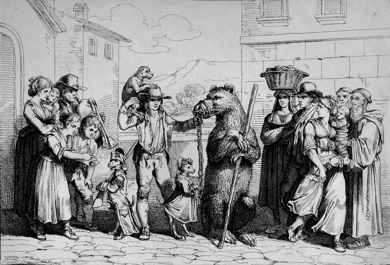 इल बालो डेल ऑरसो, 1815। द्वारा बार्टोलोमो पिनेली