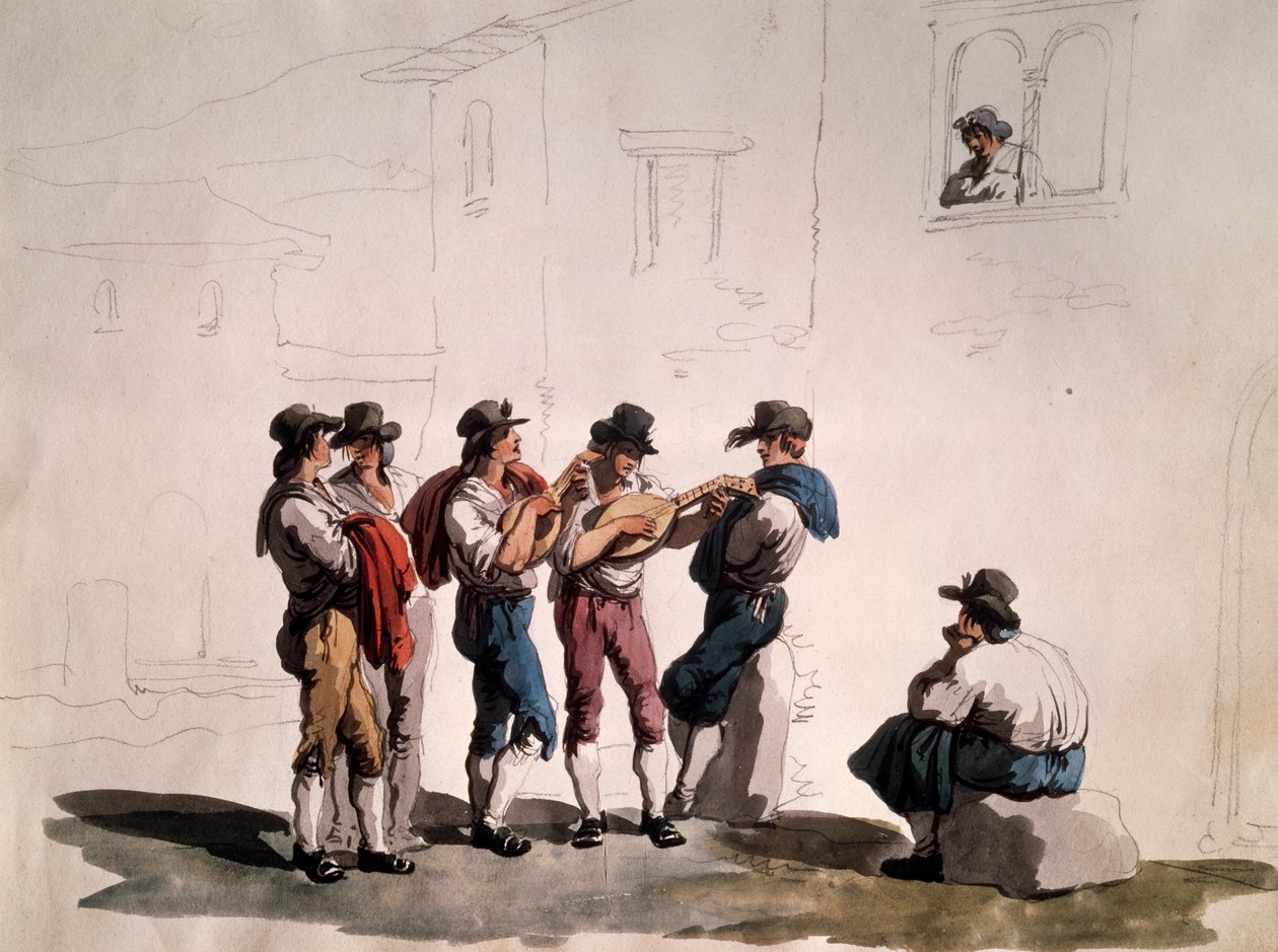 सेरेनेड, बार्टोलोमो पिनेली (1781-1835), इटली द्वारा द्वारा बार्टोलोमो पिनेली