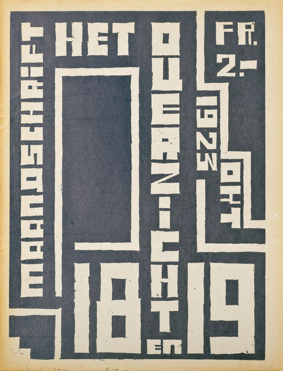"हेटोवरज़िच" पत्रिका, 1923 के 1923 के अंक के लिए कवर द्वारा बेल्जियम स्कूल