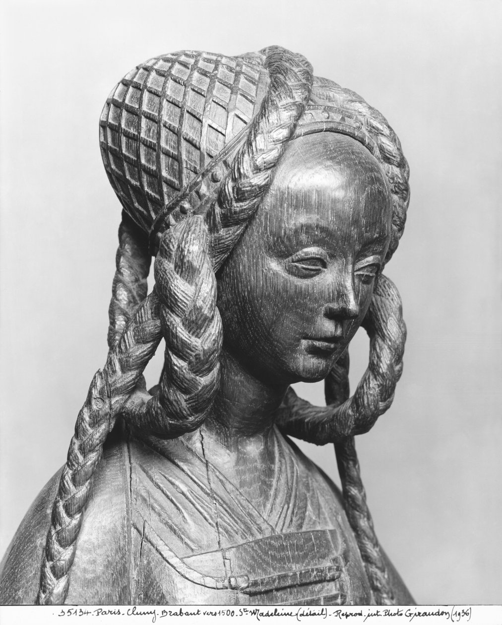सेंट मैरी मैग्डलीन, c.1500 (ओक) (266931 और 266927 देखें) द्वारा बेल्जियम स्कूल