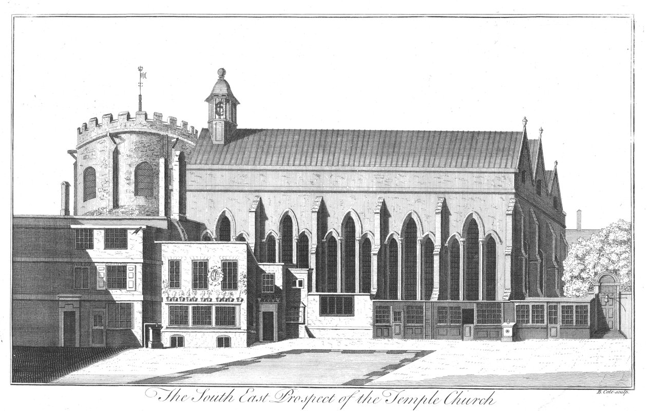 मंदिर चर्च के दक्षिण पूर्व संभावना, c1737 द्वारा बेंजामिन कोल