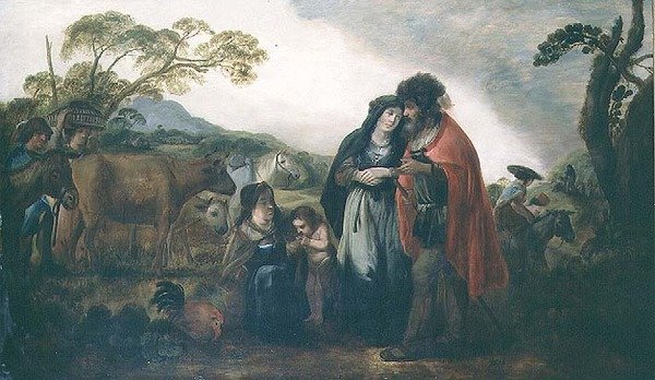लाबान और रेबेका (पैनल) द्वारा बेंजामिन गेरिट्ज़। (बाद) Cuyp