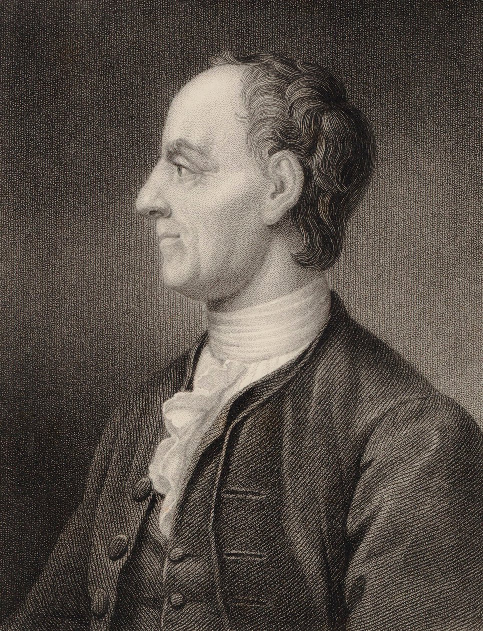 गणितज्ञ लियोनहार्ड यूलर का पोर्ट्रेट 1707-1783, 1850। द्वारा बेंजामिन होलो