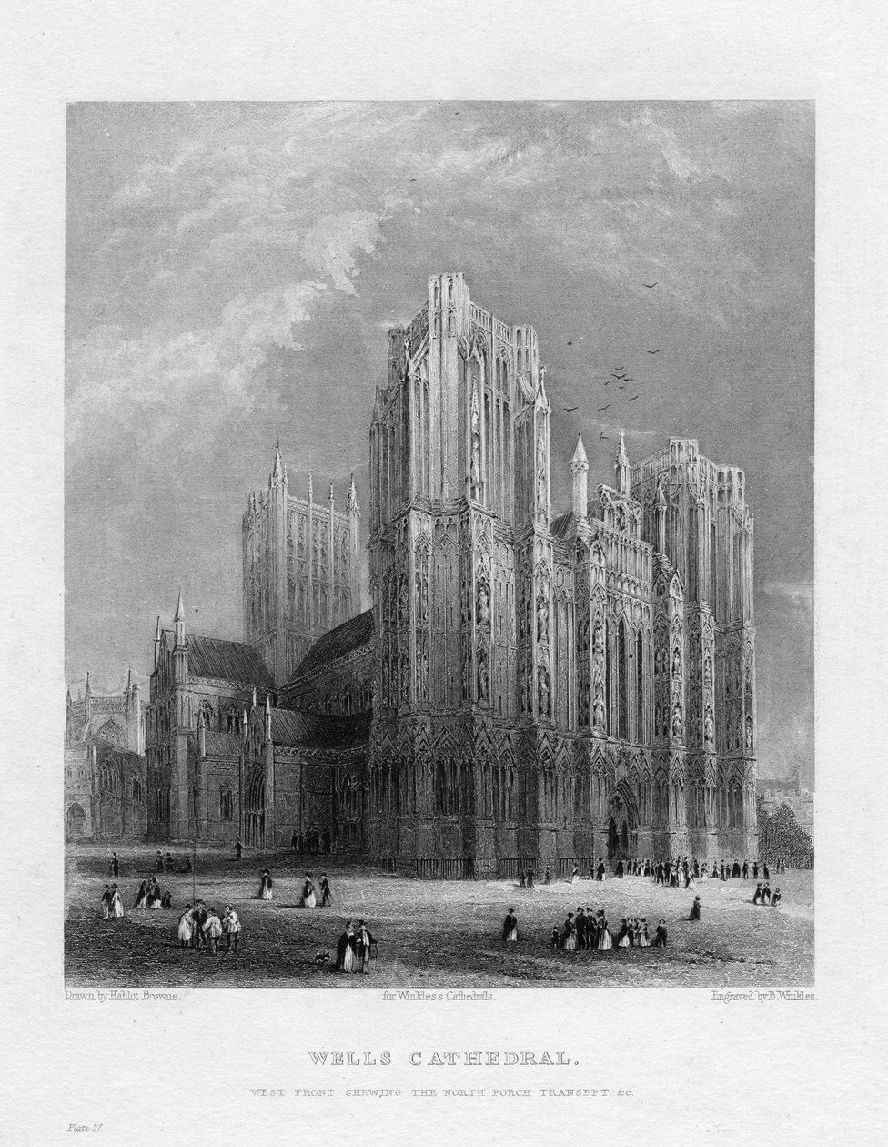 वेल्स कैथेड्रल, समरसेट, c1860 द्वारा बेंजामिन विंकल्स