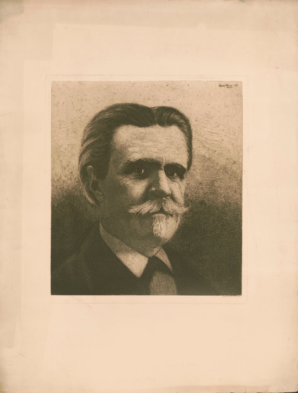 संगीतकार विंसेंट डी'इंडी का पोर्ट्रेट 1851-1931, 1910। द्वारा बर्न क्लेन