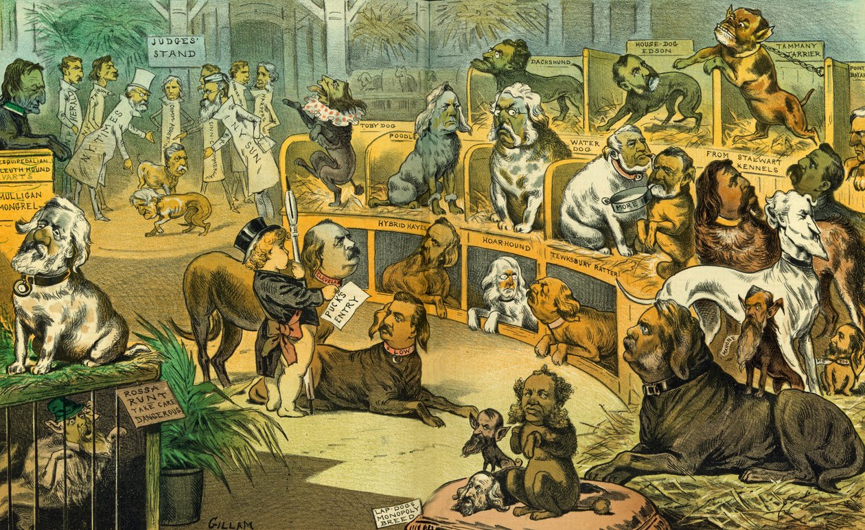 हमारा राष्ट्रीय डॉग-शो, 1883 द्वारा बर्नार्ड गिलम