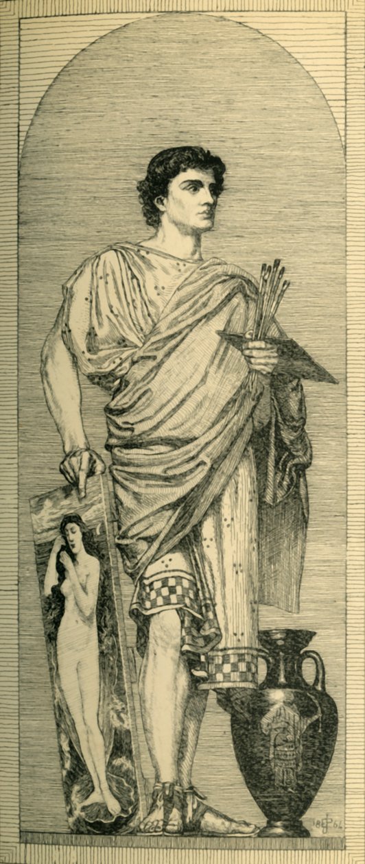 Apelles: एक मोज़ेक के लिए डिजाइन, c1864, 1881। द्वारा बर्नार्ड कोलियर