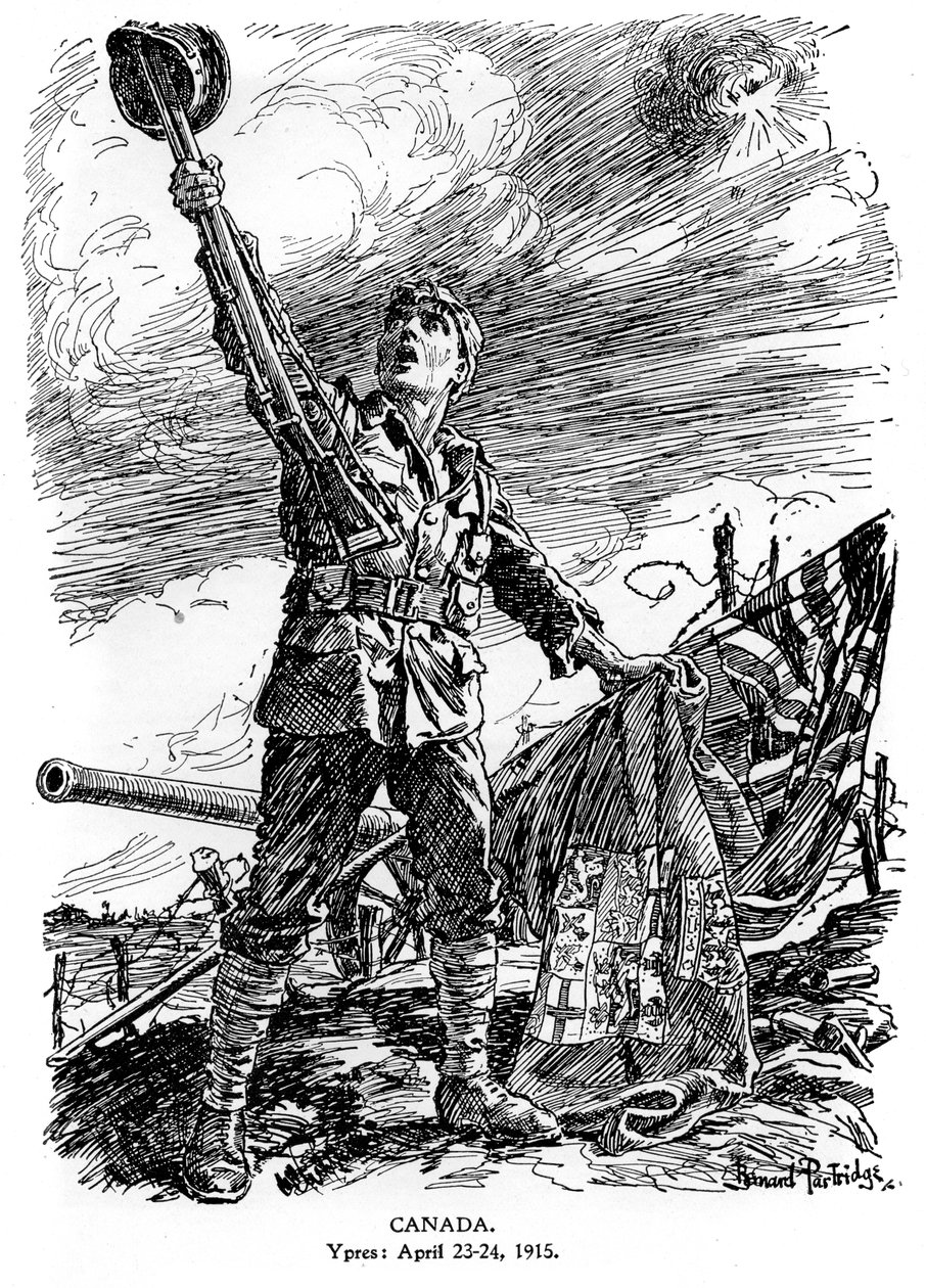 कनाडा, Ypres, अप्रैल 23-24 1915, 1920 द्वारा बर्नार्ड पार्ट्रिज