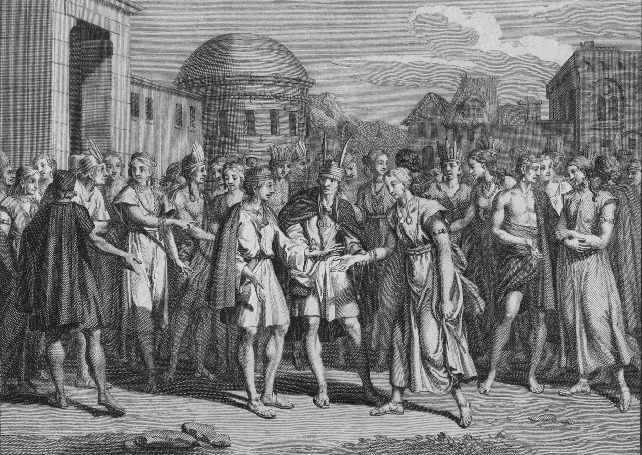 लायनकस ने अपने रक्त से विवाह कैसे किया, 1723। द्वारा बर्नार्ड पिकार्ट