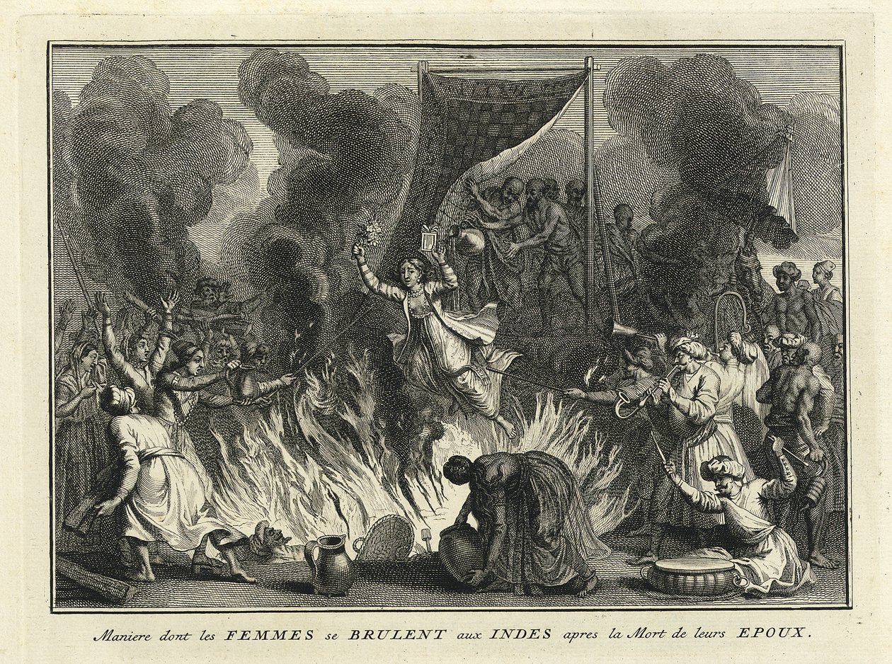 भारत में विधवा जलन, 1728 द्वारा बर्नार्ड पिकार्ट