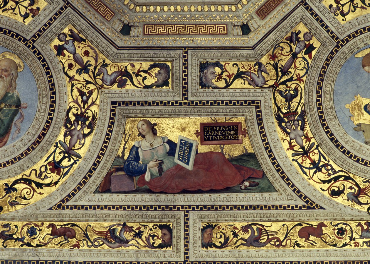 सिम्बियन सिबिल, सांता मारिया डेल पॉपोलो, रोम, c.1484-92 द्वारा बर्नार्डिनो डि बेटो पिंटुरिचियो
