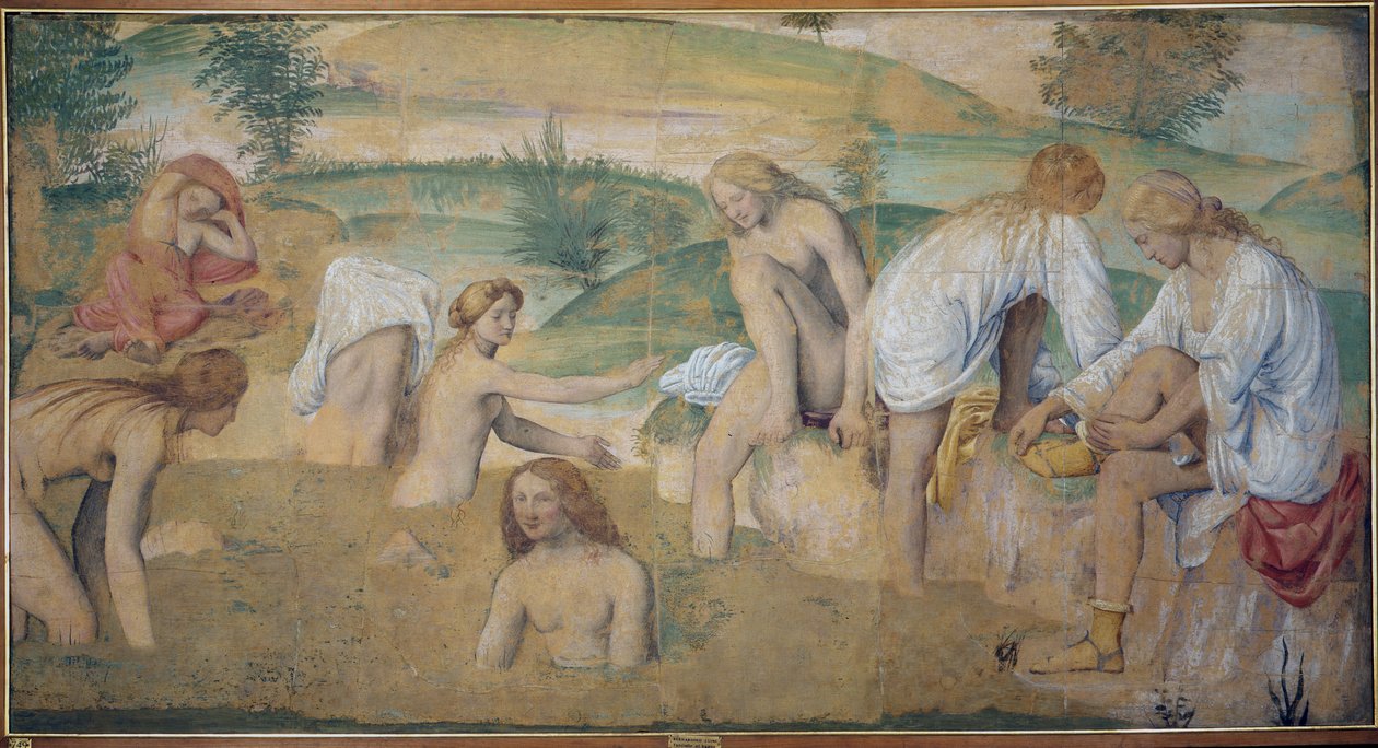 स्नान में अप्सराएँ, c.1514 (बोर्ड पर अलग किए गए फ्रेस्को) द्वारा बर्नार्डिनो लुइनी