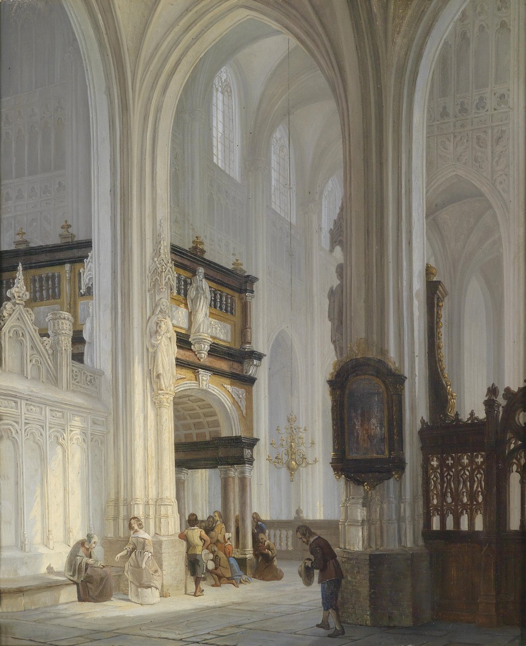 Kircheninterieur द्वारा बर्नार्डस वैन डी लार