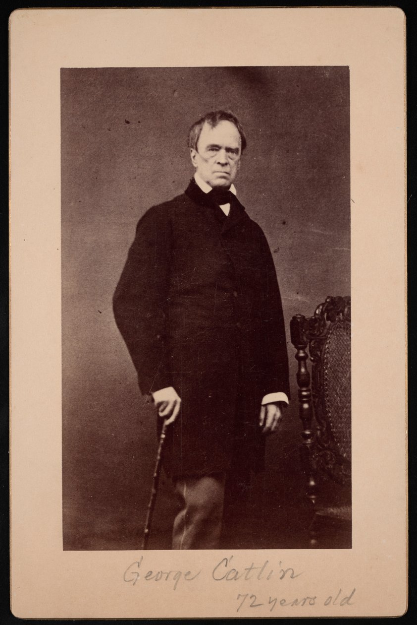 जॉर्ज कैटलिन का पोर्ट्रेट 1796-1872, लगभग 1867। द्वारा बर्नहेम