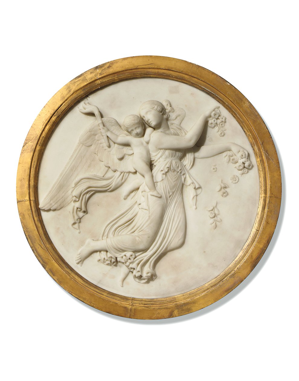 &39;डे&39; का बास-राहत दौर, c.1815-20 (गिल्टवुड फ्रेम में संगमरमर) द्वारा बर्टेल (कार्यशाला) थोरवाल्ड्सन