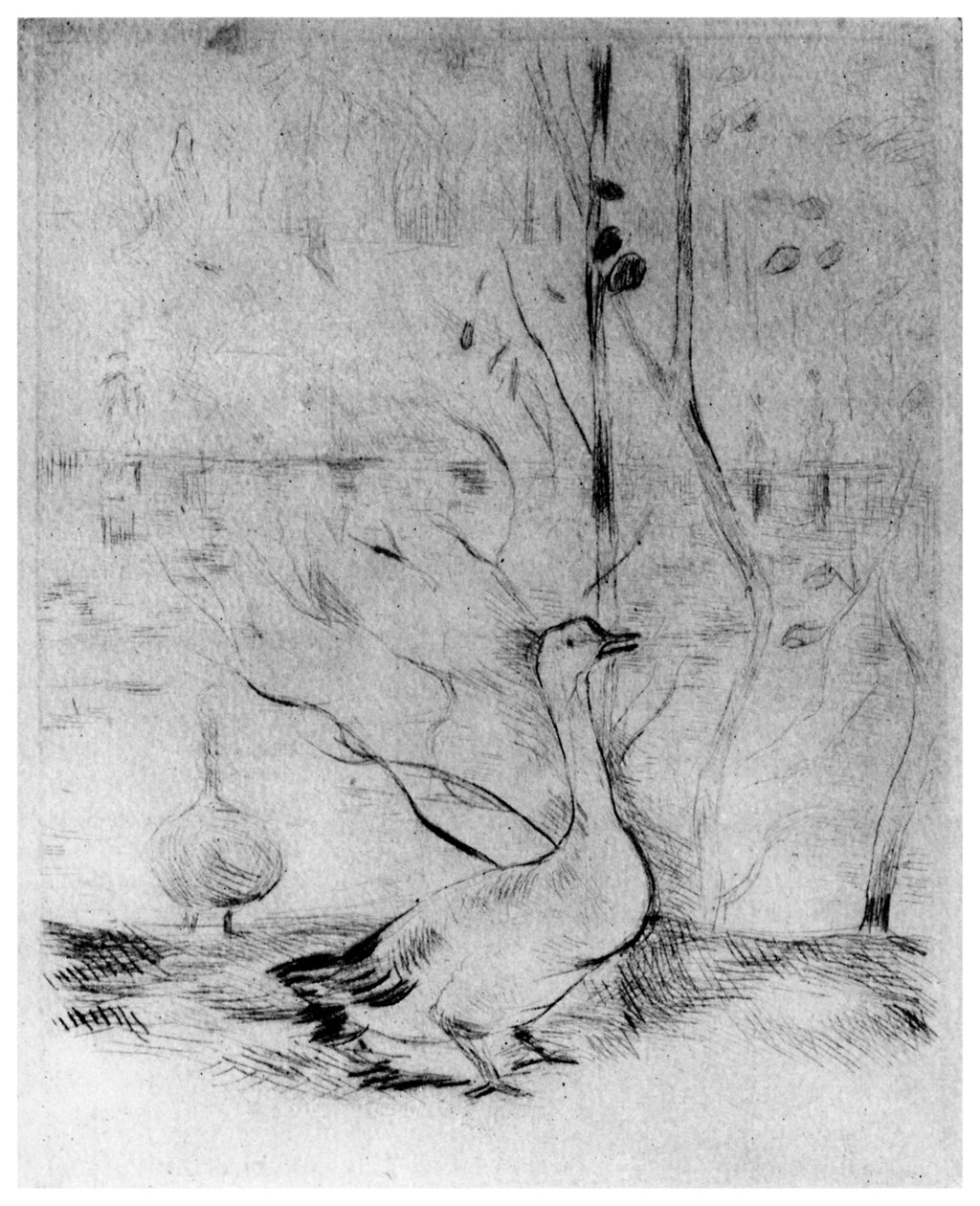 गीज़, द गीज़, c1860-1890 1924 द्वारा बर्थे मोरिसोट