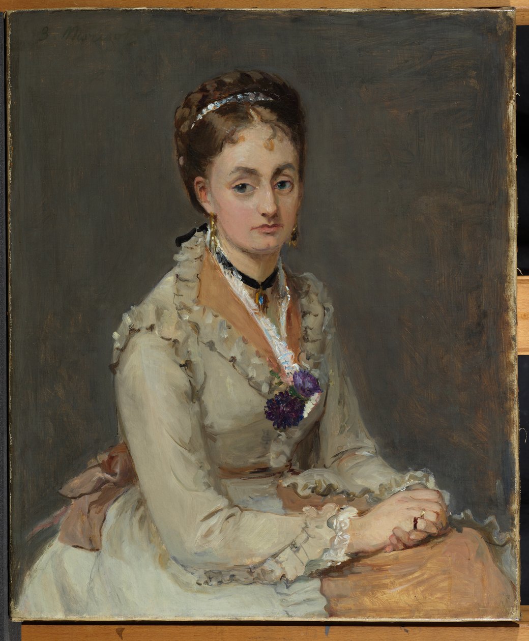 आर्टिस्ट सिस्टर की पोर्ट्रेट, Mme Edma Pontillon, c.1872-75 द्वारा बर्थे मोरिसोट