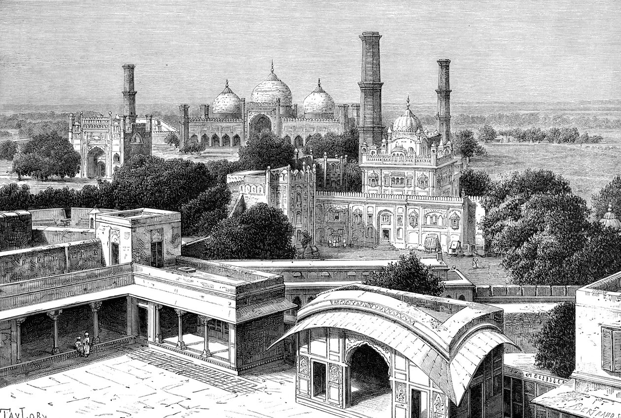 लाहौर, पाकिस्तान, 1895। द्वारा अगस्टे बर्ट्रेंड