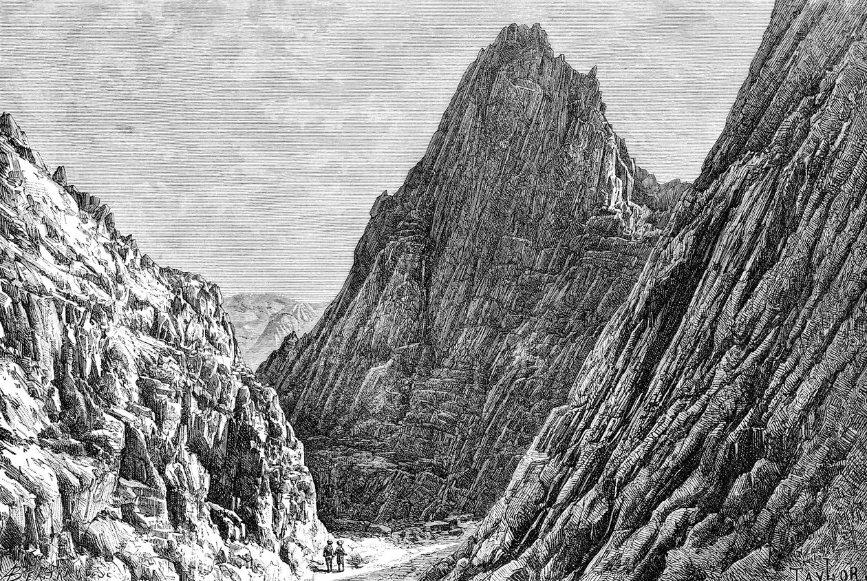 लताबंद पास, अफगानिस्तान, 1895। द्वारा अगस्टे बर्ट्रेंड