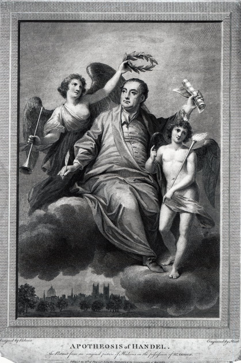 हैंडेल के एपोथोसिस, 1787 द्वारा बियाजियो रेबेका
