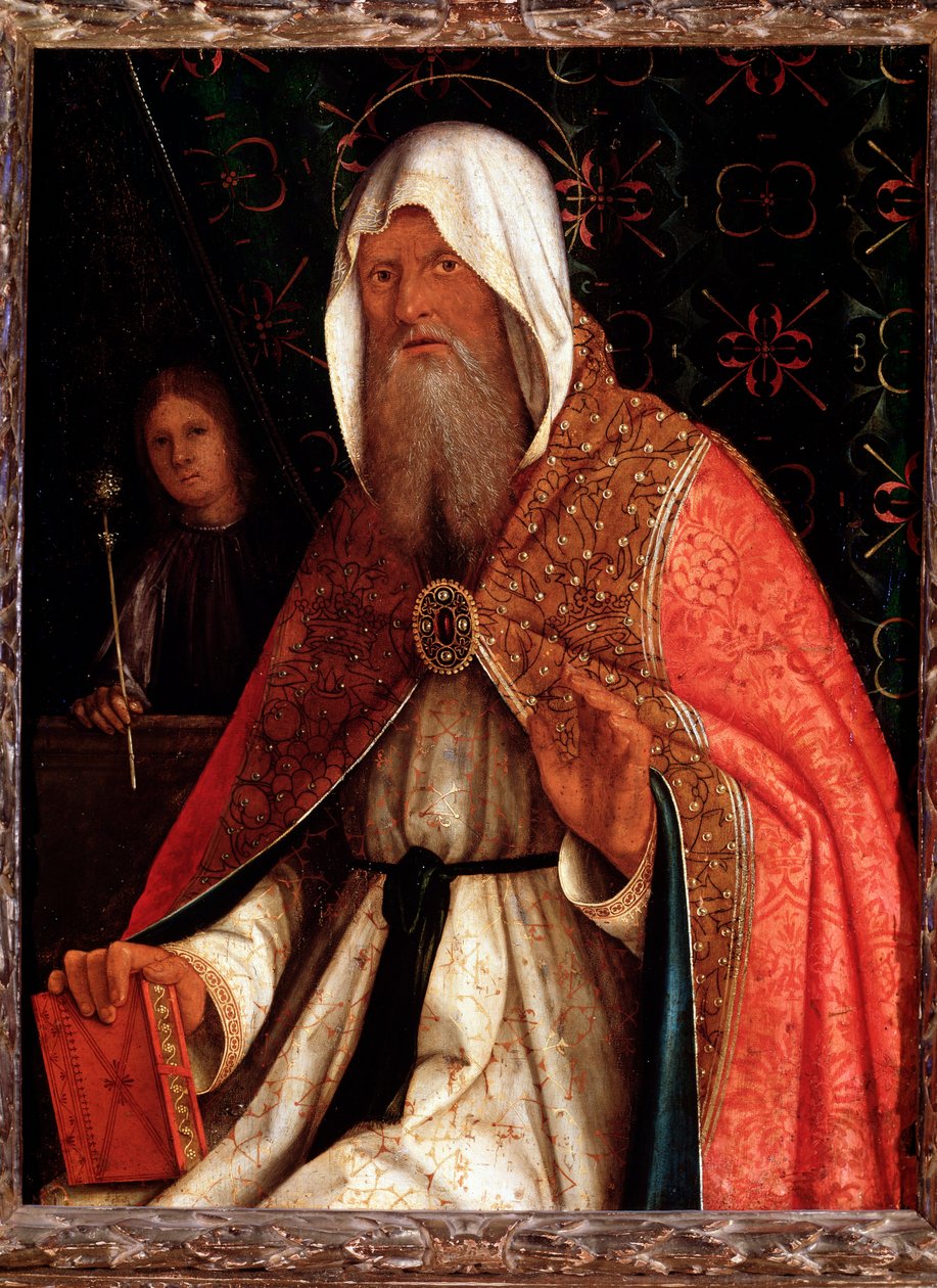 प्रेरित संत मैथ्यू (प्रेरित संत मैथ्यू) Boccaccio Boccaccino (1467-1524) फ्लोरेंस, पलाज्जो पिट्टी द्वारा चित्रकारी द्वारा Boccaccio बोकाकिनो