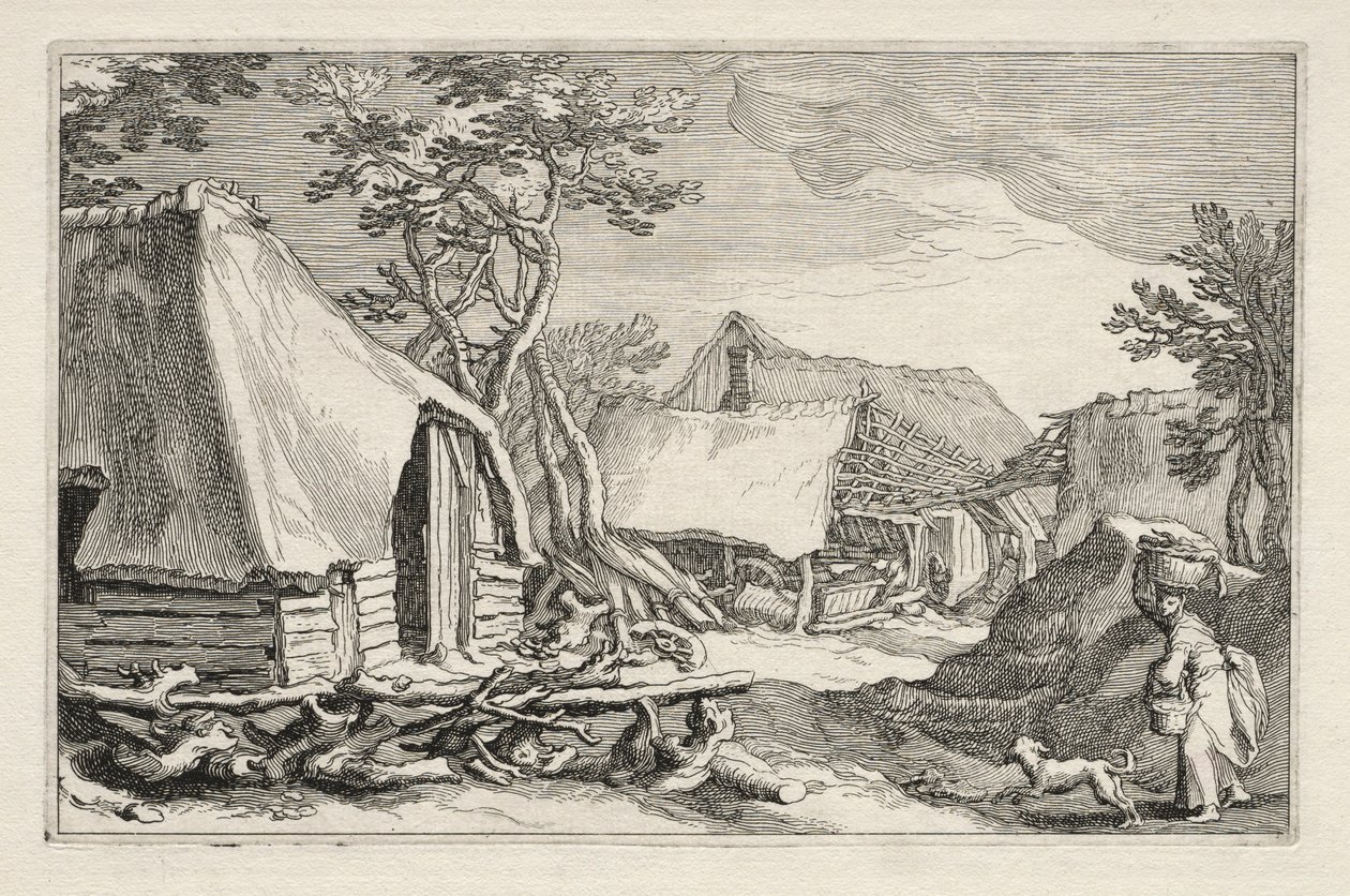 फार्महाउस के साथ लैंडस्केप, 1613-1614। द्वारा बोइटियस एडम्स बोल्स्वर्ट