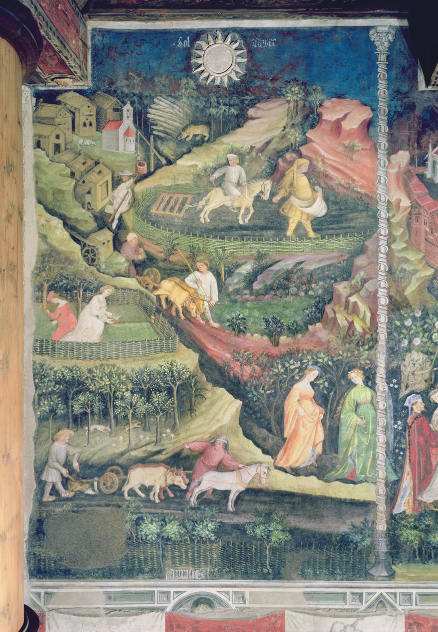 अप्रैल का महीना, c.1400 9see भी 498154) द्वारा बोहेमियन स्कूल