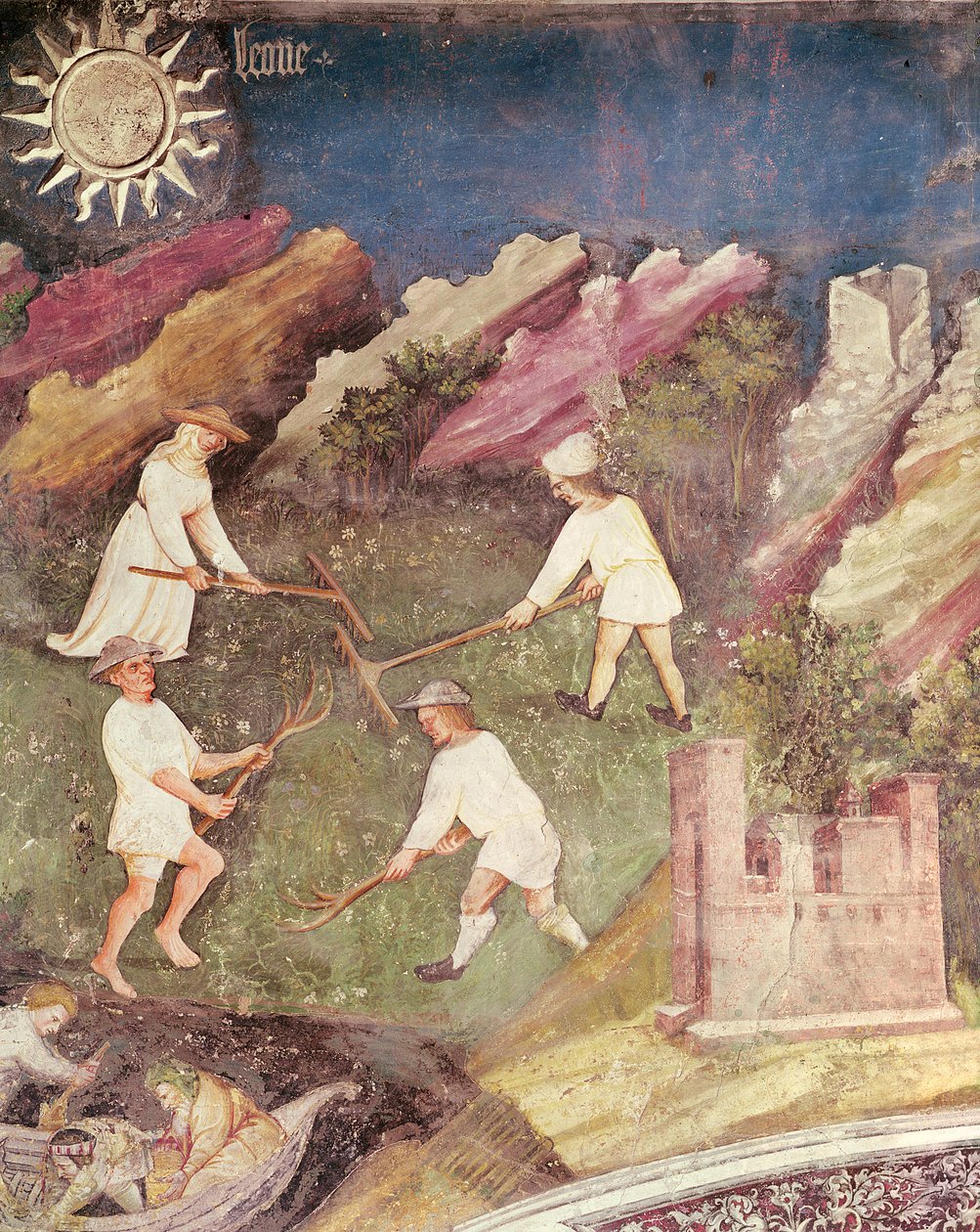 जुलाई का महीना, फसल का विस्तार, c.1400 द्वारा बोहेमियन स्कूल