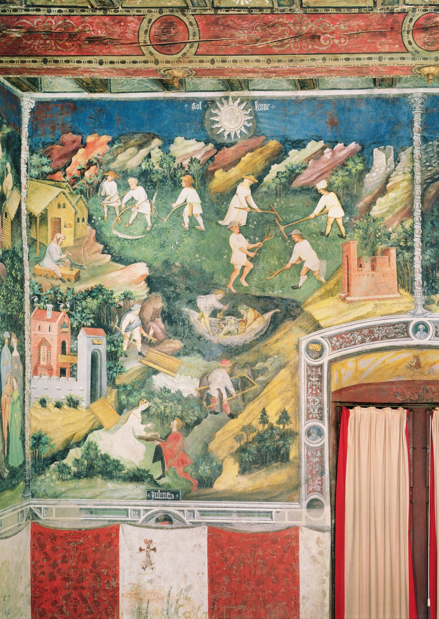 जुलाई का महीना, c.1400 द्वारा बोहेमियन स्कूल
