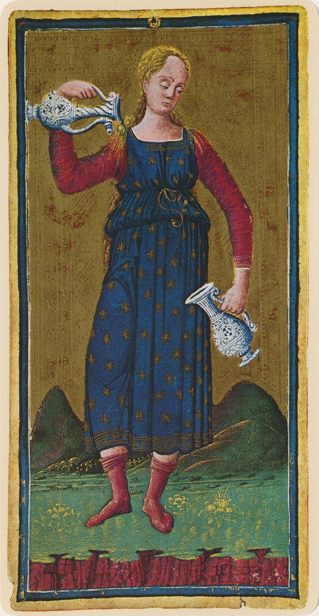 तापमान, &39;विस्कोन्टी&39; डेक से टैरो कार्ड का आकर्षण, 1441-47 द्वारा बोनिफेसिओ बेम्बो