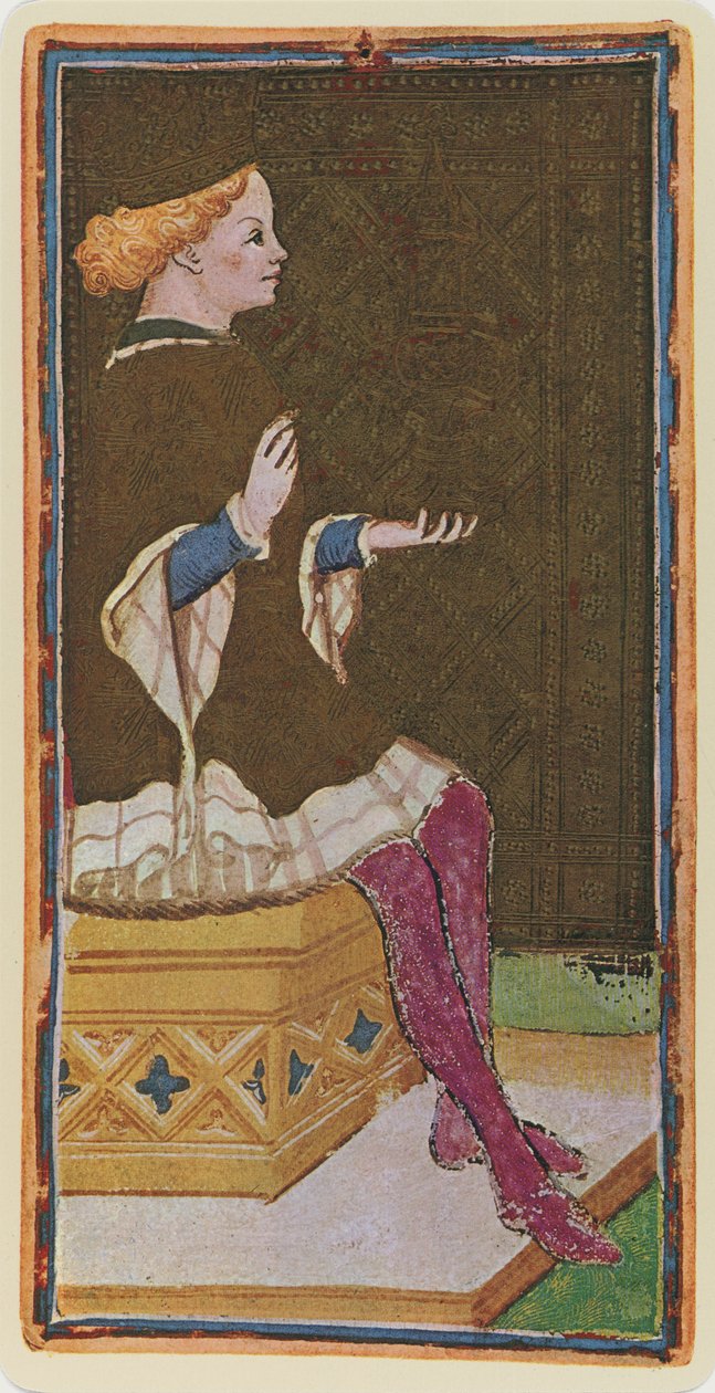 कप का राजा, 1441-47 &39;विस्कोनी&39; डेक से टैरो कार्ड का नया स्वरूप द्वारा बोनिफेसिओ बेम्बो