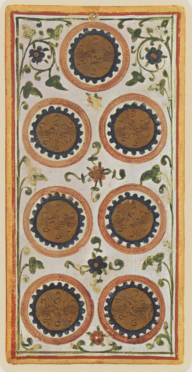 &39;विस्कोन्टी&39; डेक, 1441-47 से टैरो कार्ड का सातवां हिस्सा द्वारा बोनिफेसिओ बेम्बो