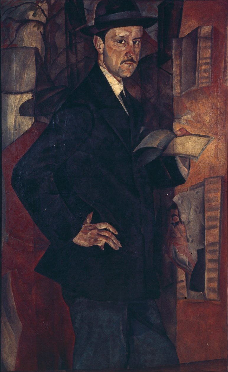 कलाकार Mstislav Dobuzhinsky 1875-1957, 1917 के चित्र द्वारा बोरिस दिमित्रिच ग्रिगोएव