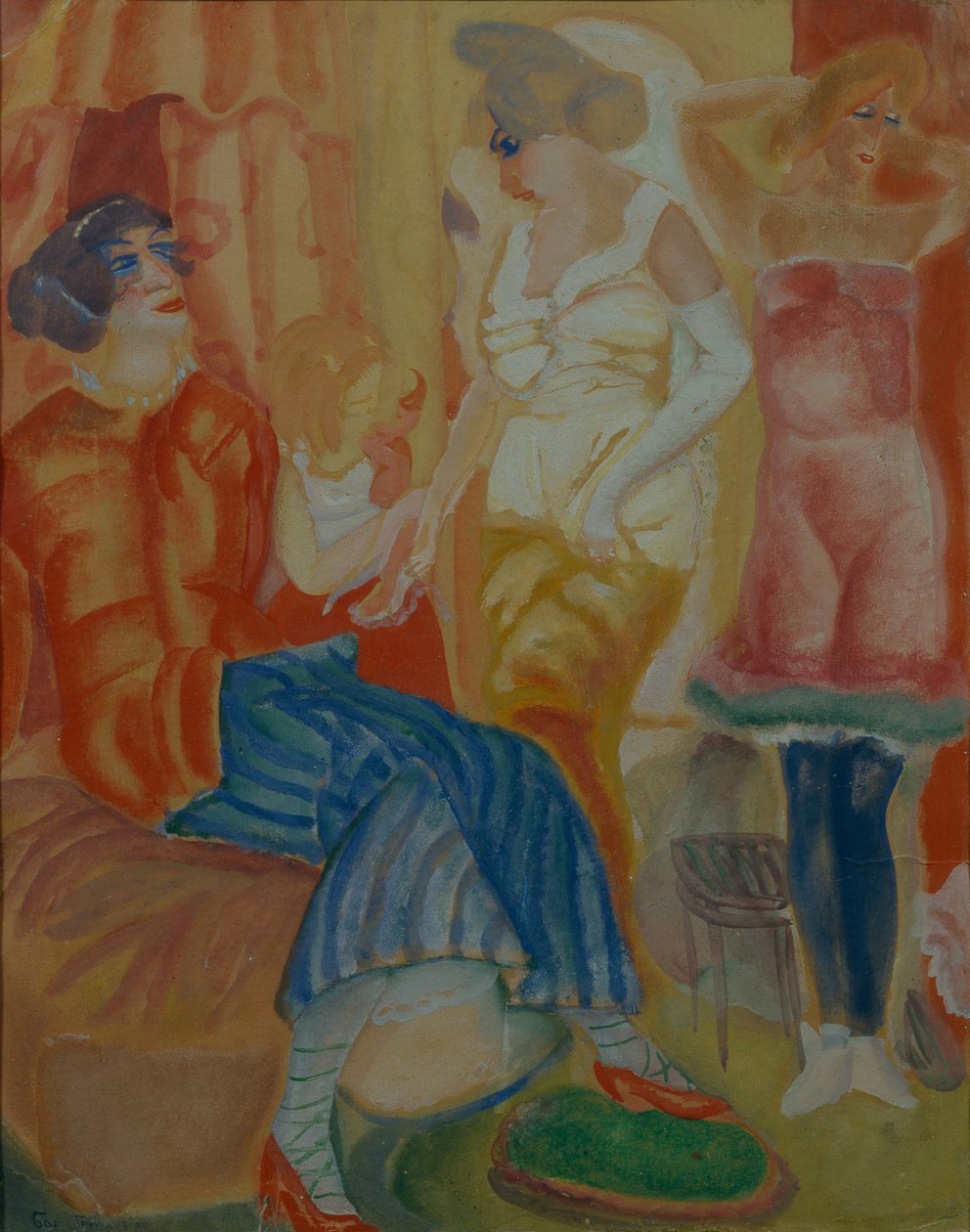 महिला, 1916 द्वारा बोरिस दिमित्रिच ग्रिगोएव