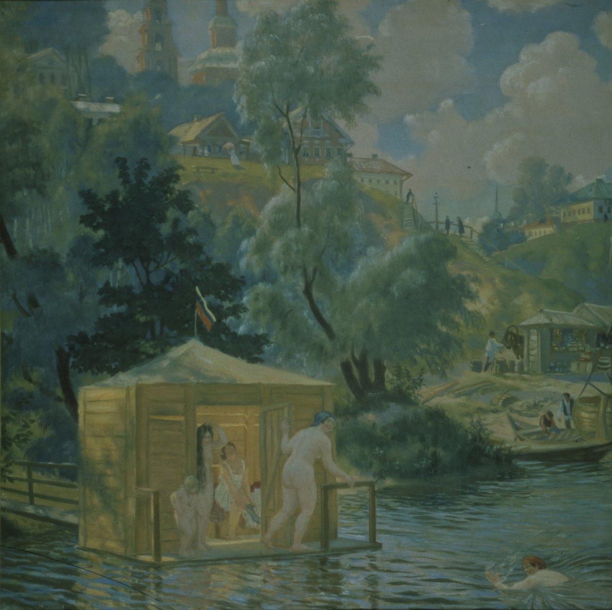 स्नानार्थी, 1921 द्वारा बोरिस मिखाइलोविच कुस्तोडीव