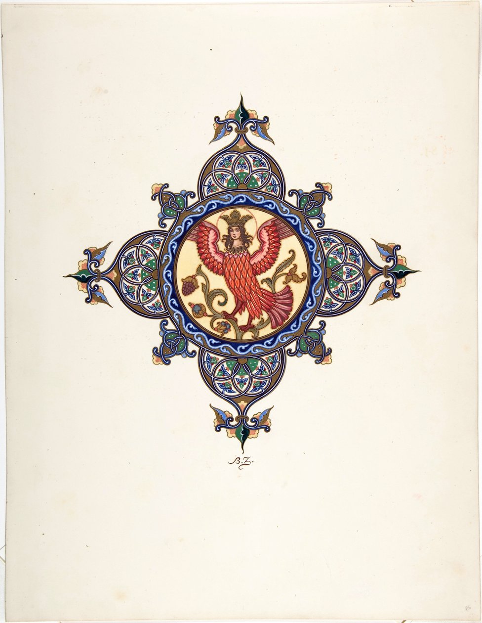 त्सारेवना में फायरबर्ड - ज्वोरीकिन, बोरिस वासिलिविच (1872-1935 के बाद), सी। 1925 - रंग लिथोग्राफी - निजी संग्रह द्वारा बोरिस वासिलिविच ज़्वोरिंक