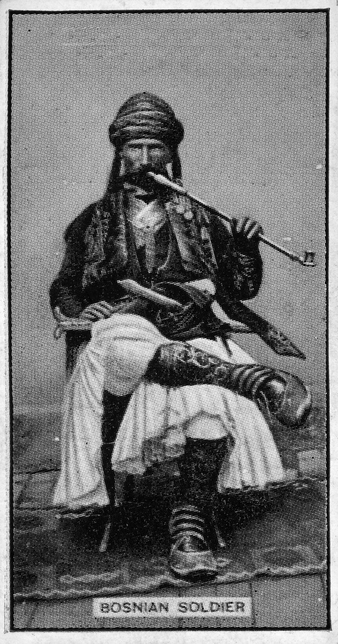 19 वीं शताब्दी के उत्तरार्ध से एक बोस्नियाई सैनिक द्वारा बोस्नियाई फोटोग्राफर