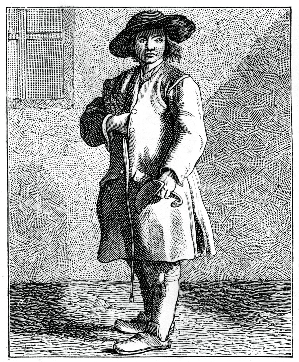 एक चिमनी स्वीप, 1737-1742। द्वारा bouchardon