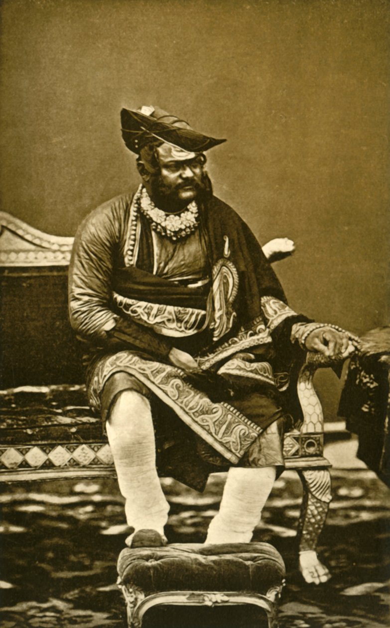 H.H. General The Maharajah Sindhia of Gwalior G.C.B., G.C.S.I., c1870, 1901.   द्वारा बॉर्न और शेफर्ड