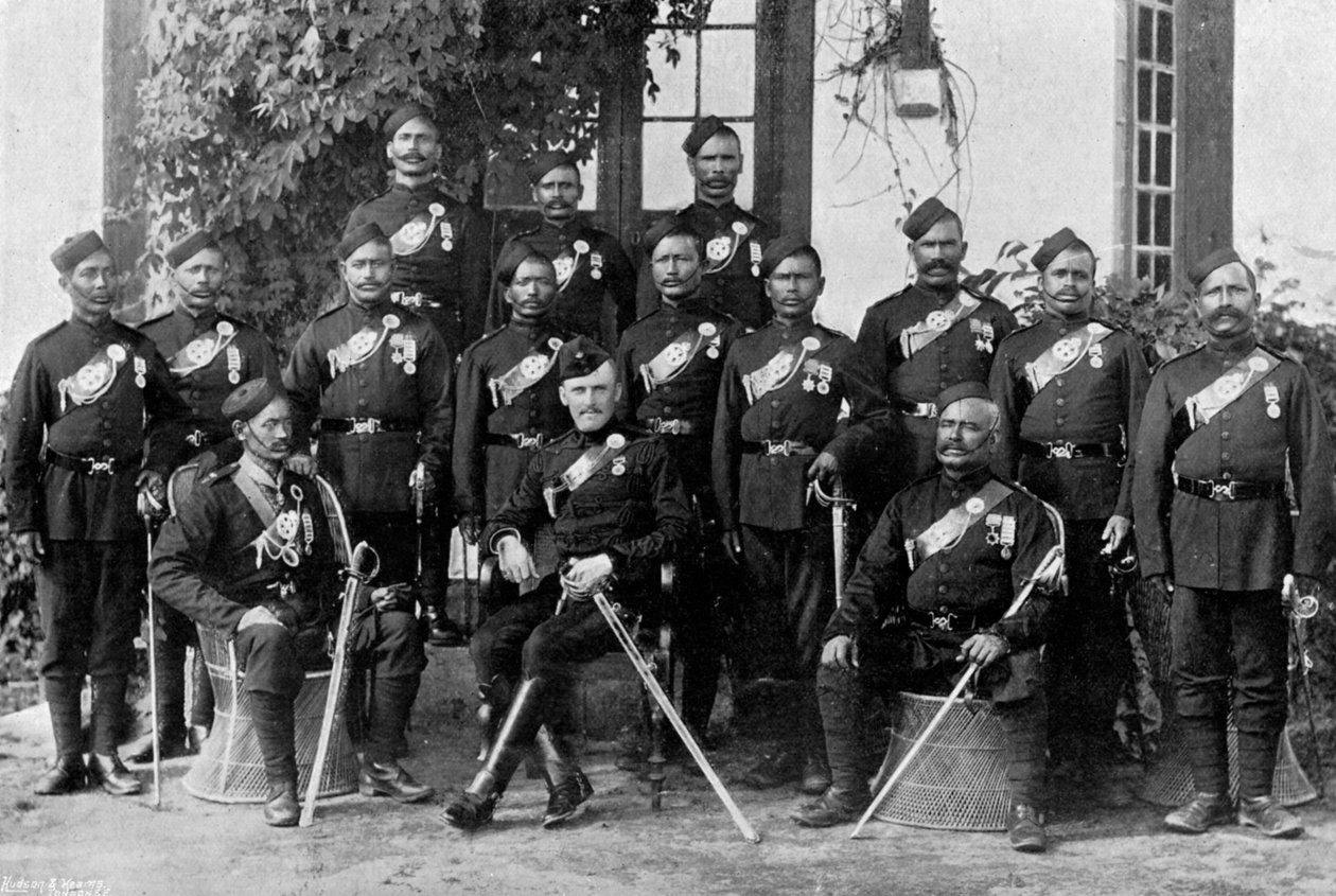 44 वें गोरखाओं के मूल निवासी, भारतीय सेना, 1896 द्वारा बॉर्न और शेफर्ड