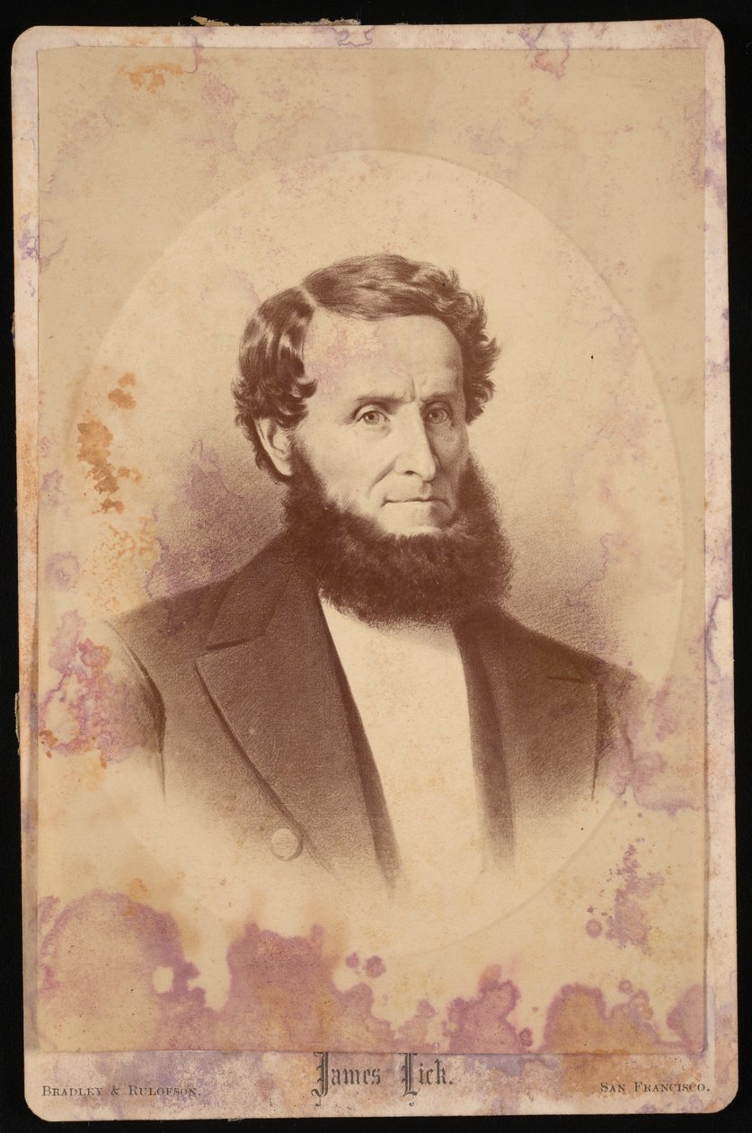 जेम्स लिक का पोर्ट्रेट 1796-1876, 1876 से पहले। द्वारा ब्रैडली और रूलोफसन