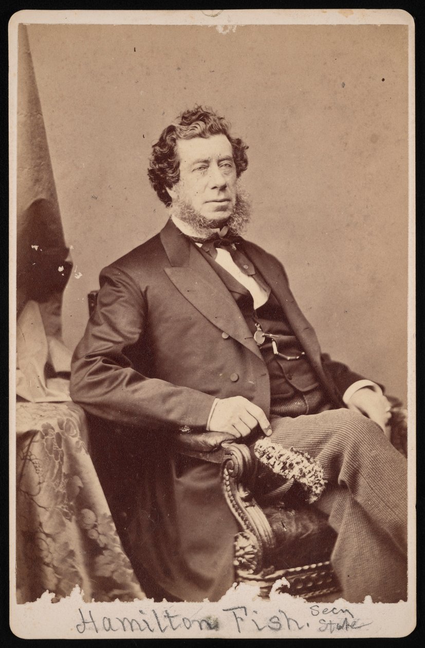 हैमिल्टन मछली का पोर्ट्रेट 1808-1893, 1893 से पहले। द्वारा ब्रैडी की राष्ट्रीय फोटोग्राफिक पोर्ट्रेट गैलरी