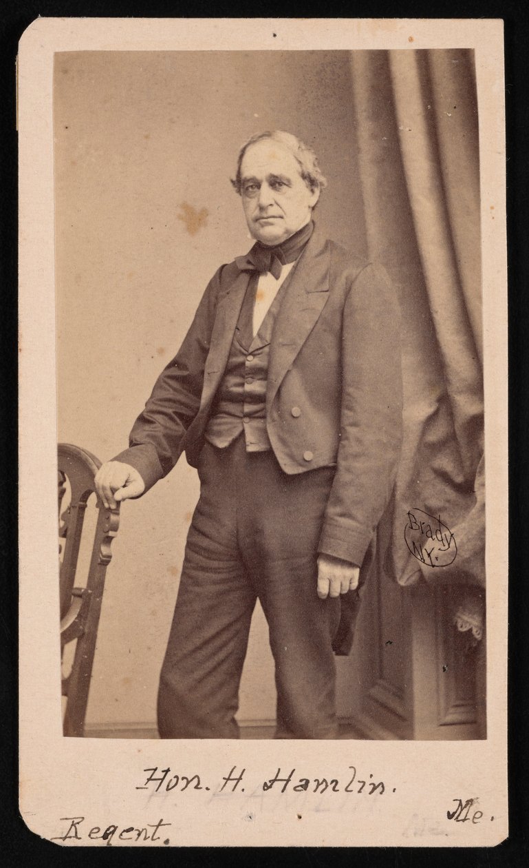 हैनिबल हैमलिन का पोर्ट्रेट 1809-1891, 1857। द्वारा ब्रैडी की राष्ट्रीय फोटोग्राफिक पोर्ट्रेट गैलरी
